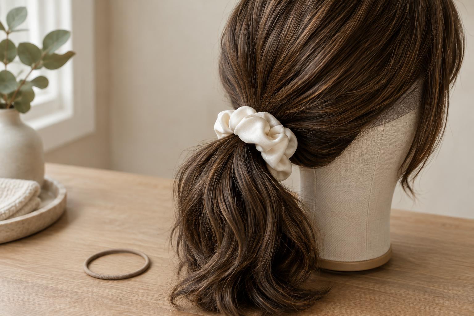Scrunchies or Plain Elastics: Which Are Gentler on Wig Fibres?