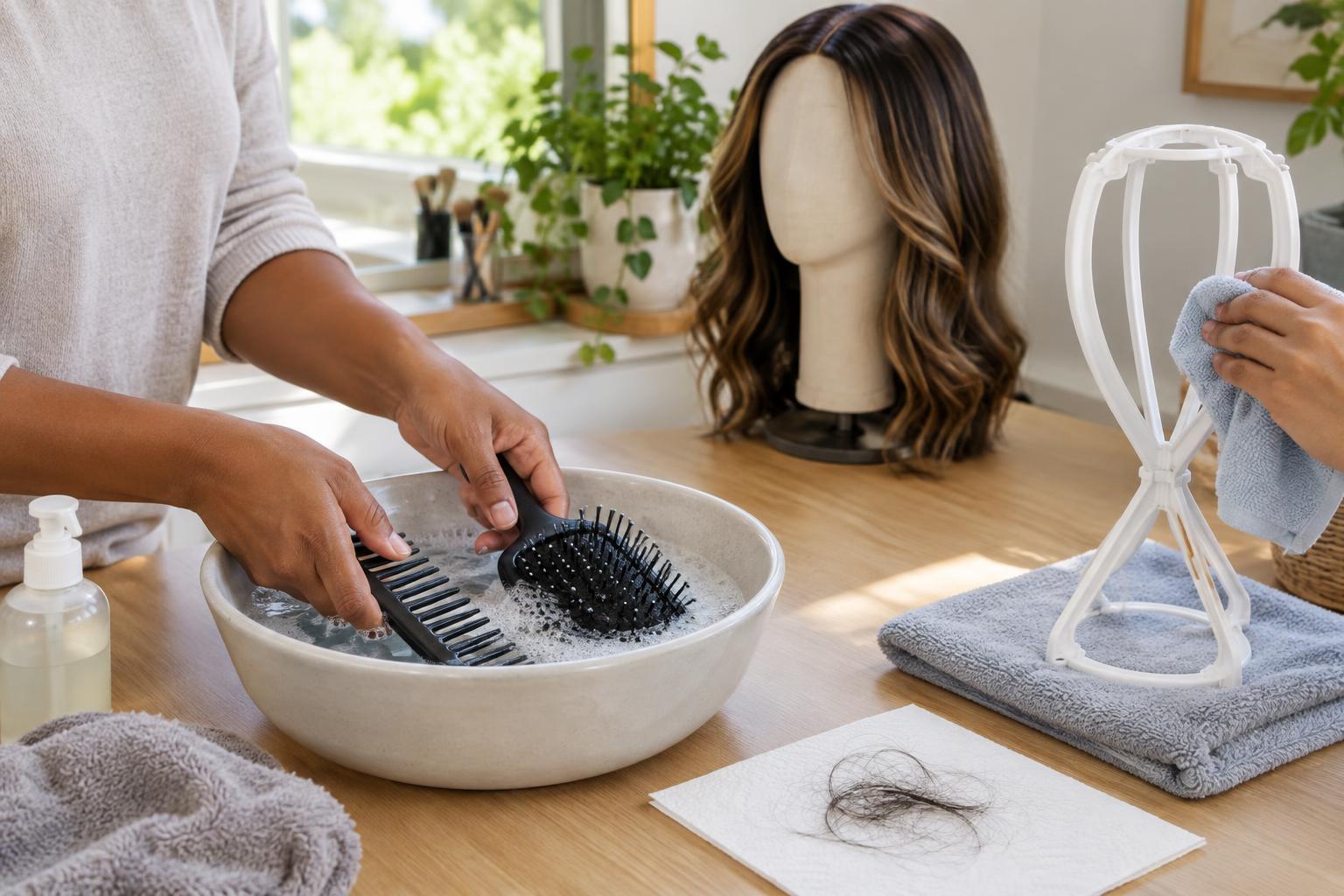 How to Clean Wig Brushes, Combs and Stands