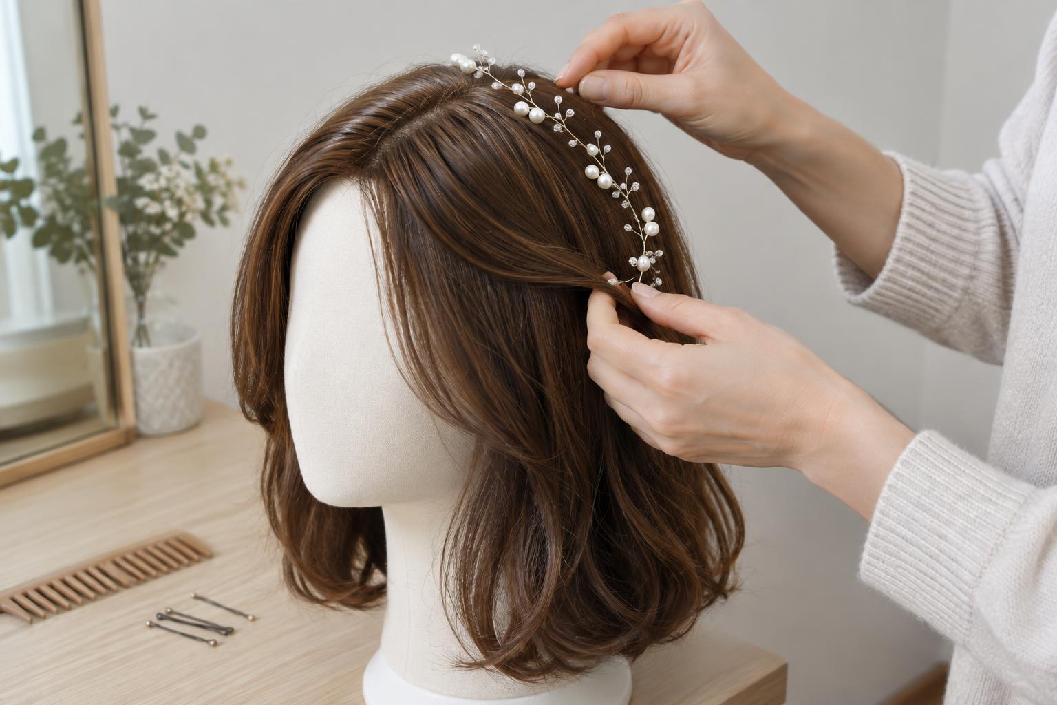 How to Wear a Hair Vine Without Tangling It in a Wig